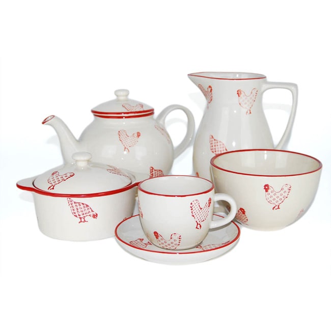 19 piece Barnyard Coffee Set