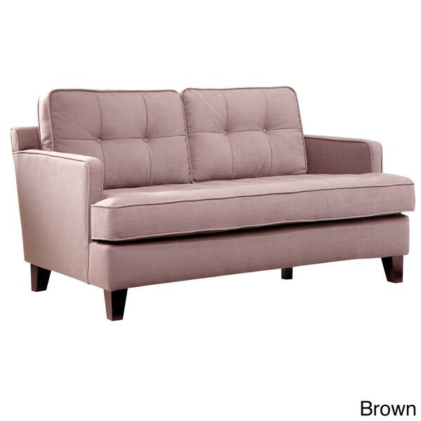 'Eden' Microfiber Fabric Loveseat Overstock 8403624