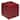 Porch & Den Lawndale Red Faux Leather Cube Ottoman