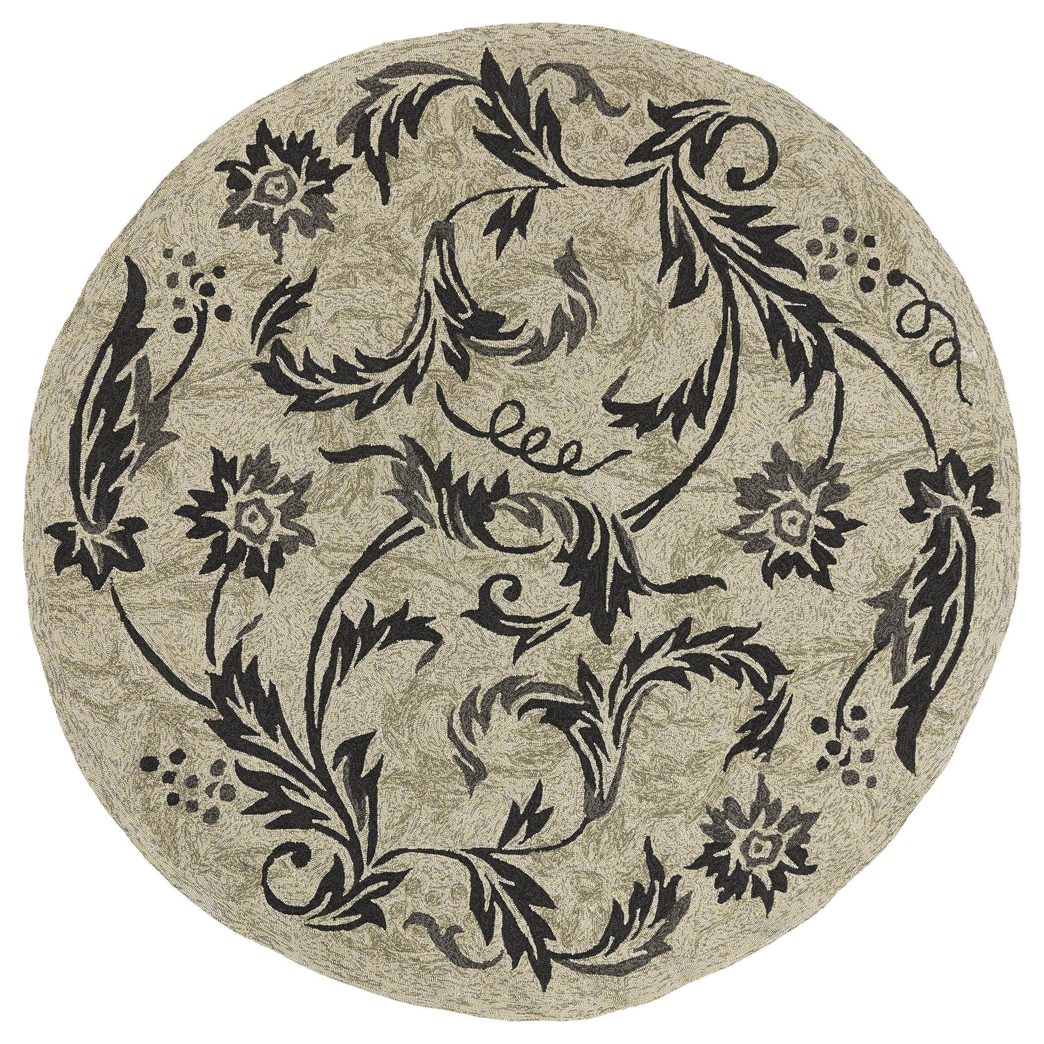 Fiesta Sandy Indoor/ Outdoor Paradise Rug (59 Round)