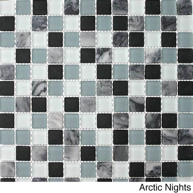 Glacier Mountain Squares Tiles (10.56 Square Feet)