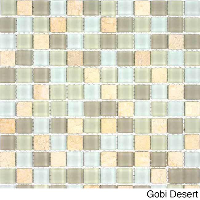 Glacier Mountain Squares Tiles (10.56 Square Feet)