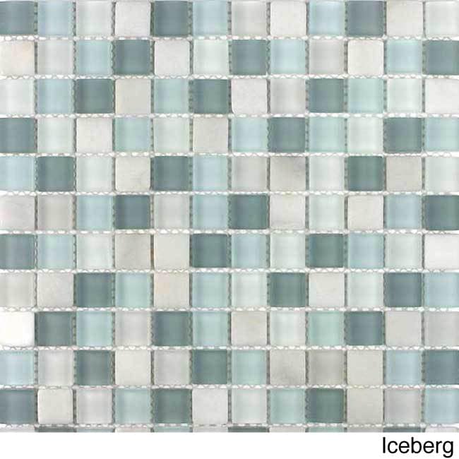 Glacier Mountain Squares Tiles (10.56 Square Feet)