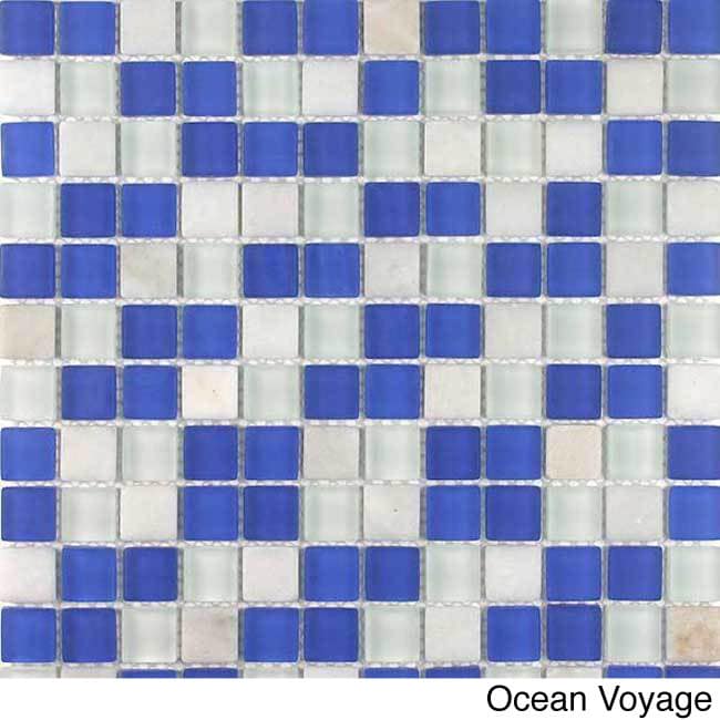 Glacier Mountain Squares Tiles (10.56 Square Feet)