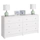 Pure White Nolita 6-drawer Dresser