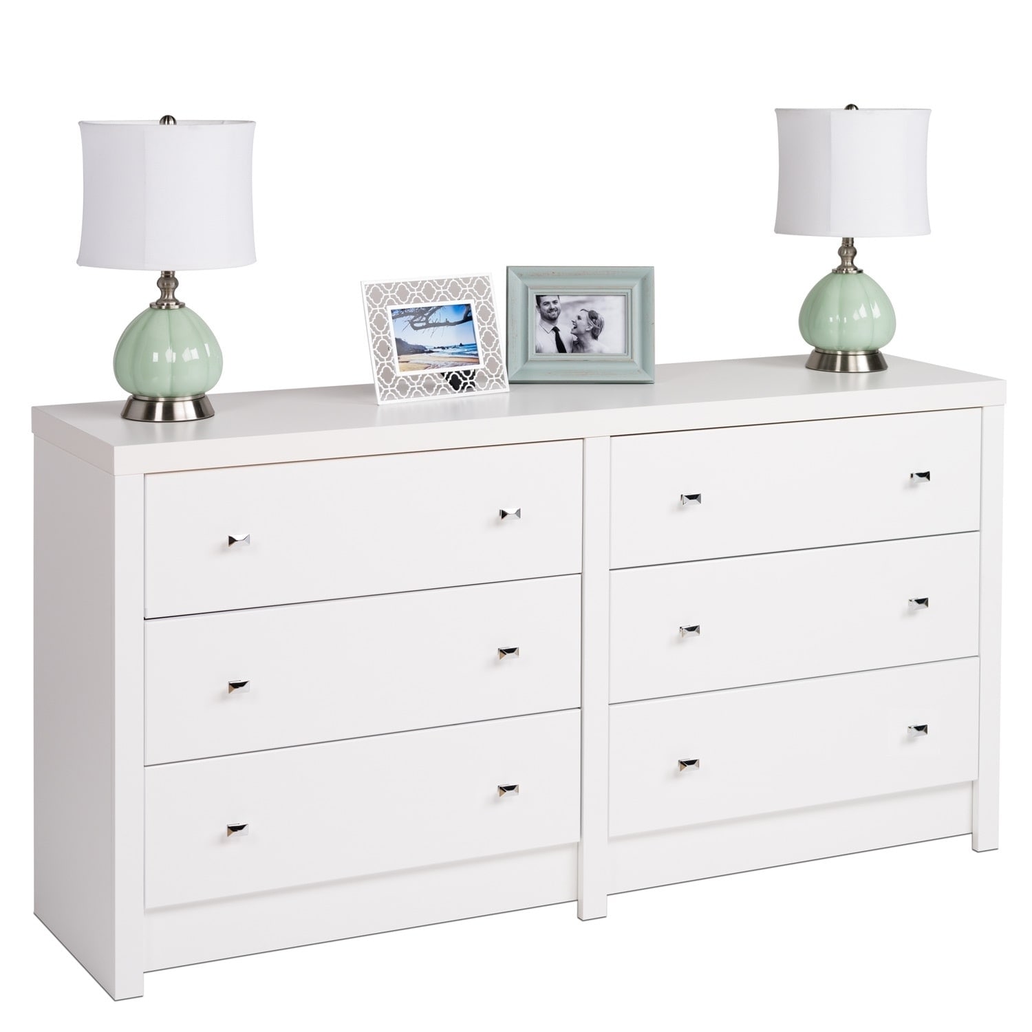 Shop Pure White Nolita 6 Drawer Dresser Overstock 8407373