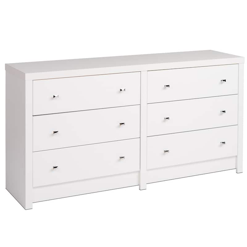 Pure White Nolita 6-drawer Dresser - Bed Bath & Beyond - 8407373