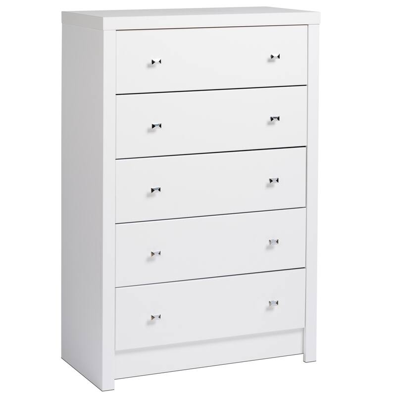 Prepac Calla 5 Drawer Dresser for Bedroom, Chest of Drawers, Bedroom Furniture, Clothes Storage and Organizer