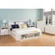 Porch & Den Flanders Pure White Tall 2-drawer Nightstand