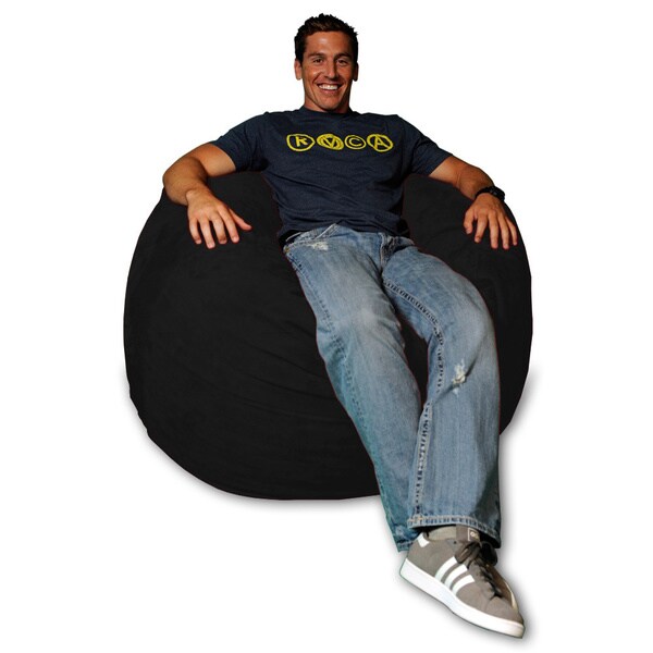 Shop 4foot Memory Foam Micro Suede Beanbag Chair On Sale Free Shipping Today Overstock