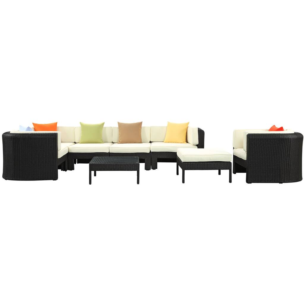 Bonaire Outdoor Wicker Rattan Sectional Set