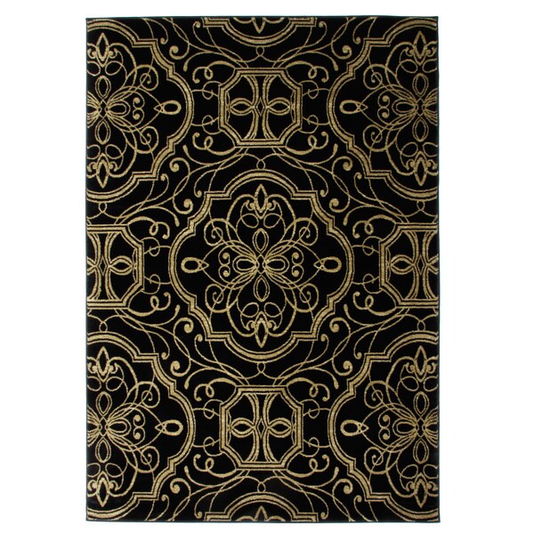 Empire Ebony Area Rug - Black - 7'10" x 9'10"