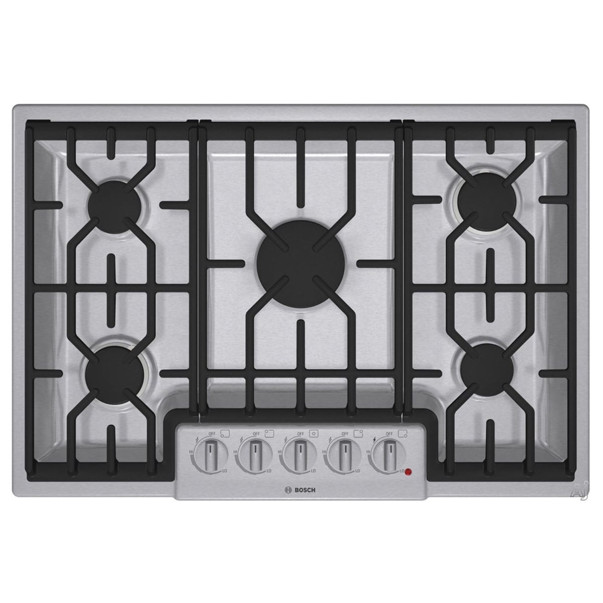 Shop Bosch 800 Series 30 Inch Gas Cooktop Silver Free Shipping