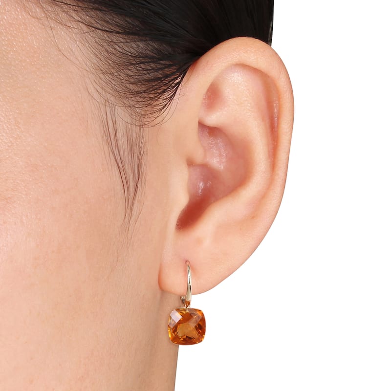 Miadora 14k Yellow Gold Citrine Earrings