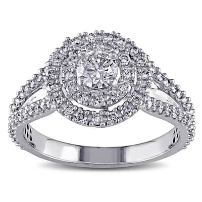 Miadora Signature Collection 14k White Gold 1ct TDW Diamond Engagement Ring