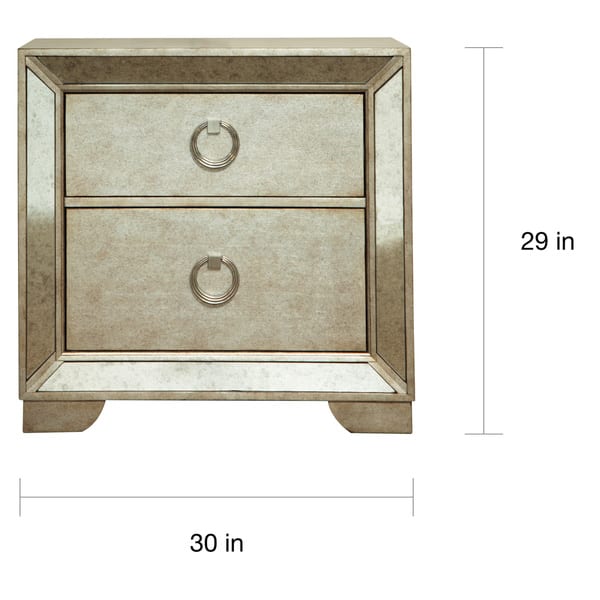 Celine 5 Piece Mirrored And Upholstered Tufted Queen Size Bedroom Set On Sale Overstock 8409729