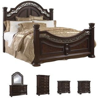 Tuscany 6 piece Mocha Finish King size Bedroom Set Bedroom Sets