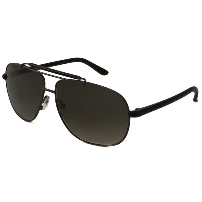 Tom Ford Mens Ft0243/s Adrian Gunmetal/ Black Aviator Sunglasses