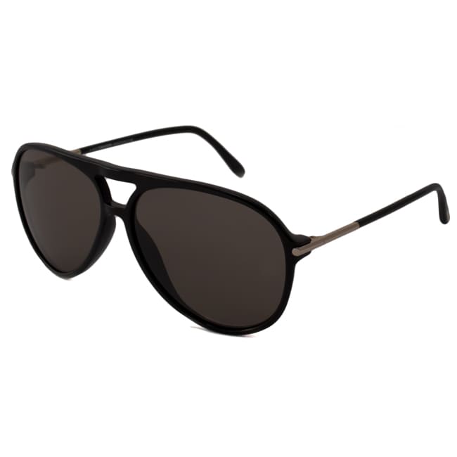 Tom Ford Unisex Ft0254/s Matteo 01m Shiny Black Sunglasses
