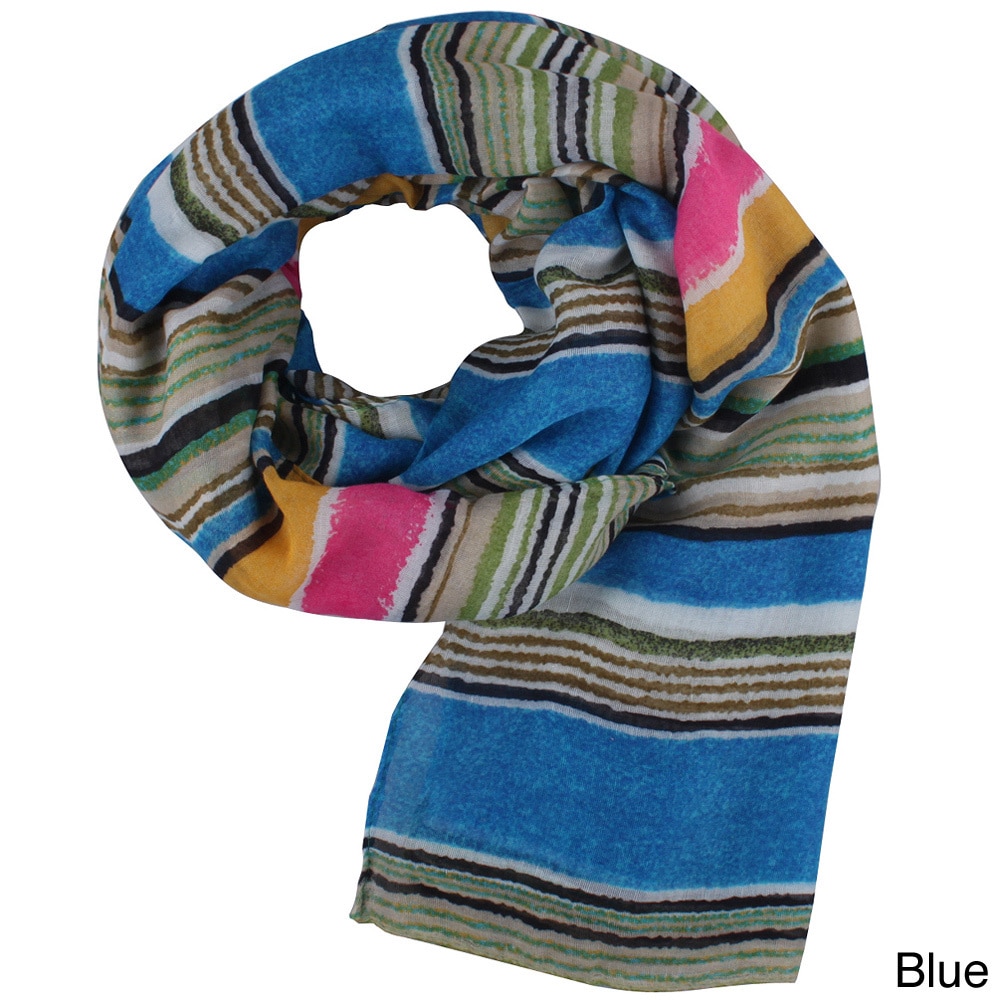 La77 Multicolor Striped Scarf