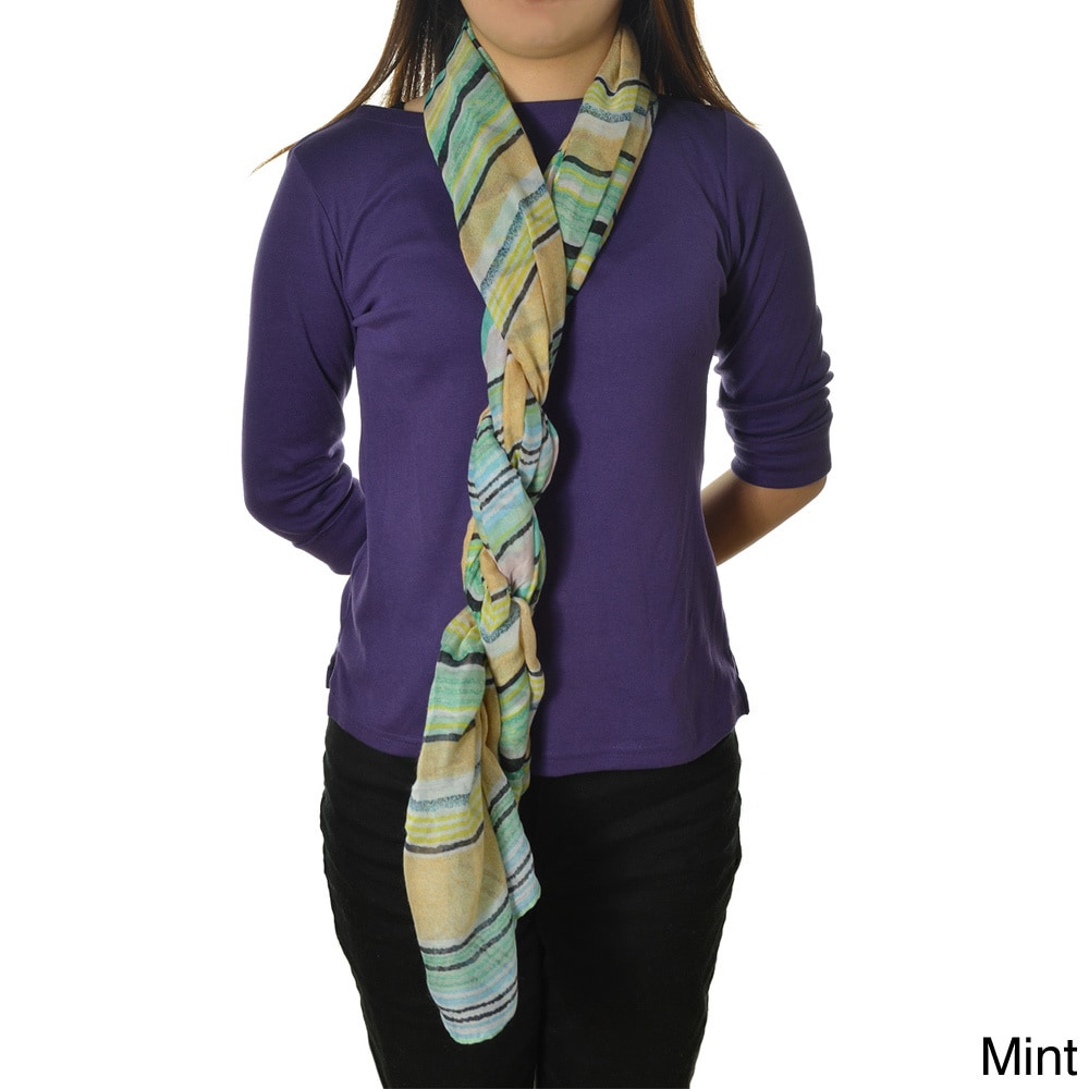 La77 Multicolor Striped Scarf