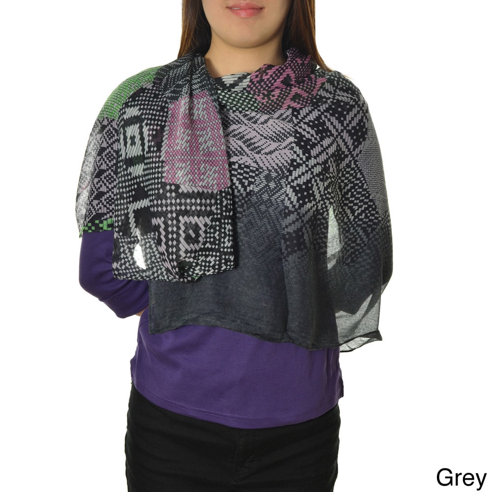 La77 Abstract Print Scarf