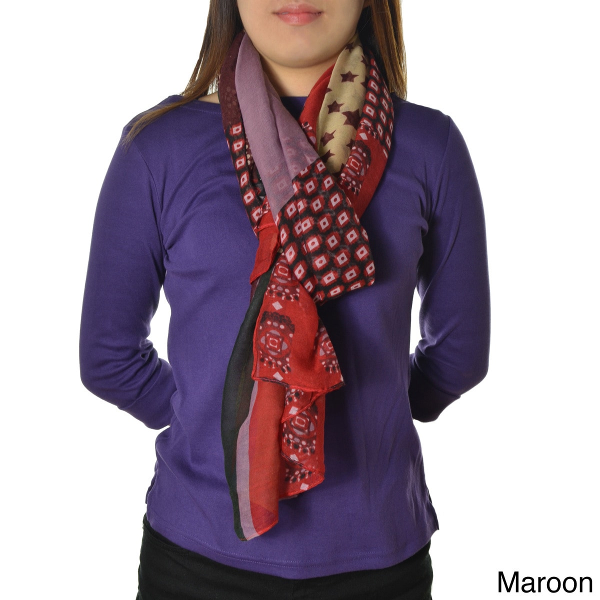 La77 Multi Print Scarf