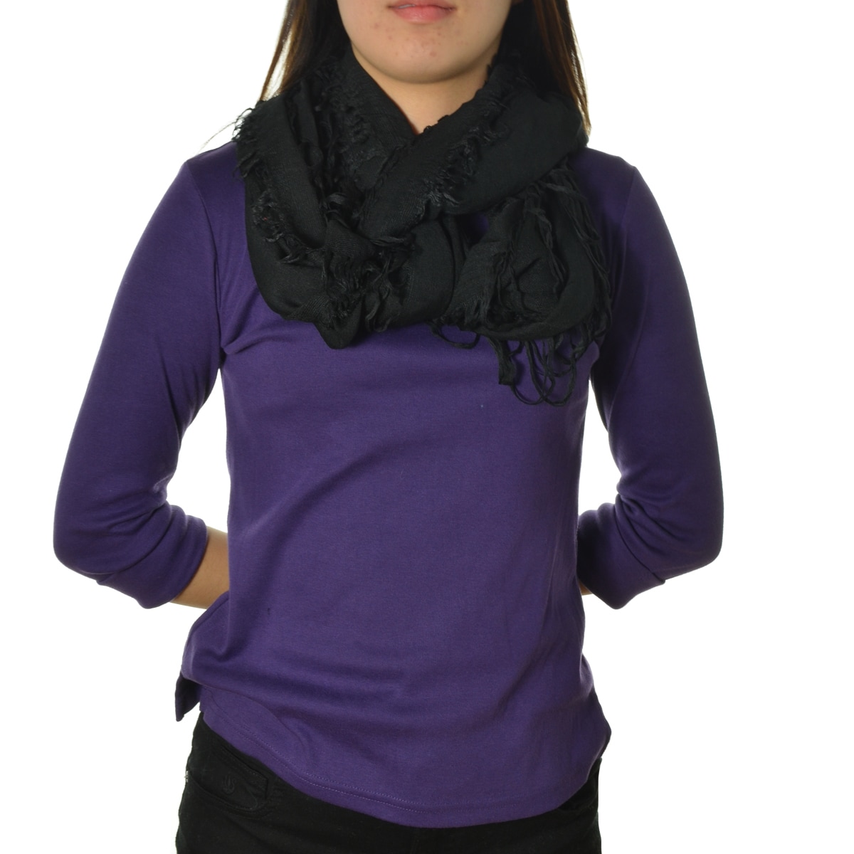 La77 Fringe Infinity Scarf