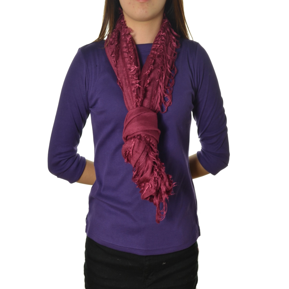 La77 Fringe Infinity Scarf