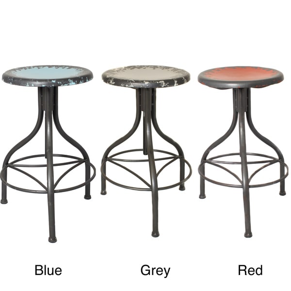 Casa Cortes Vintage Adjustable Metal Bar Stool