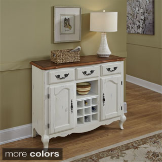 Simple Living Layla Antique White Buffet - 15656579 - Overstock.com ...