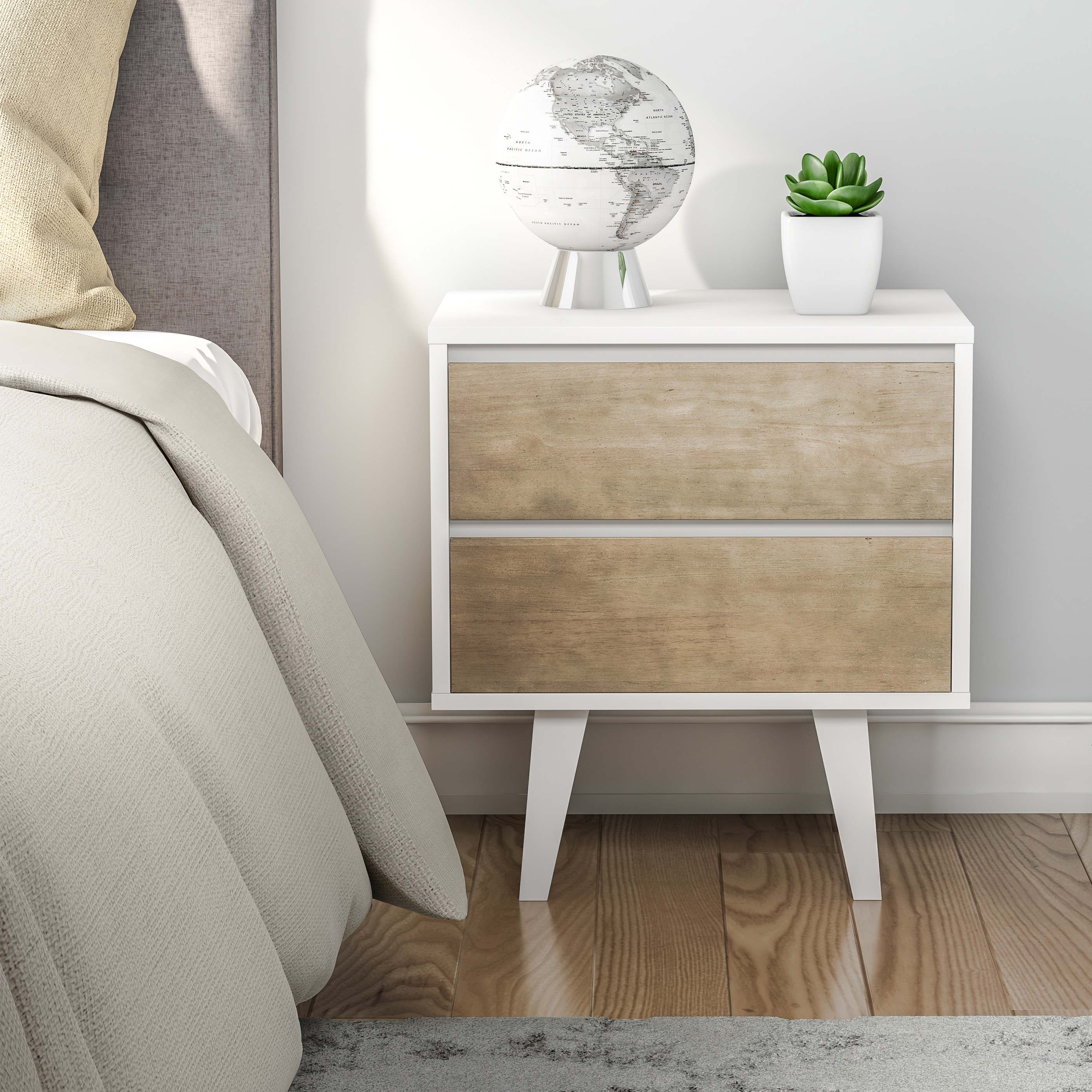 Madrid 2 drawer Nightstand