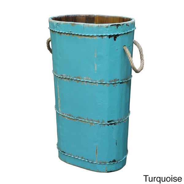 Bulgan Wooden Tall Bucket Accent Pieces