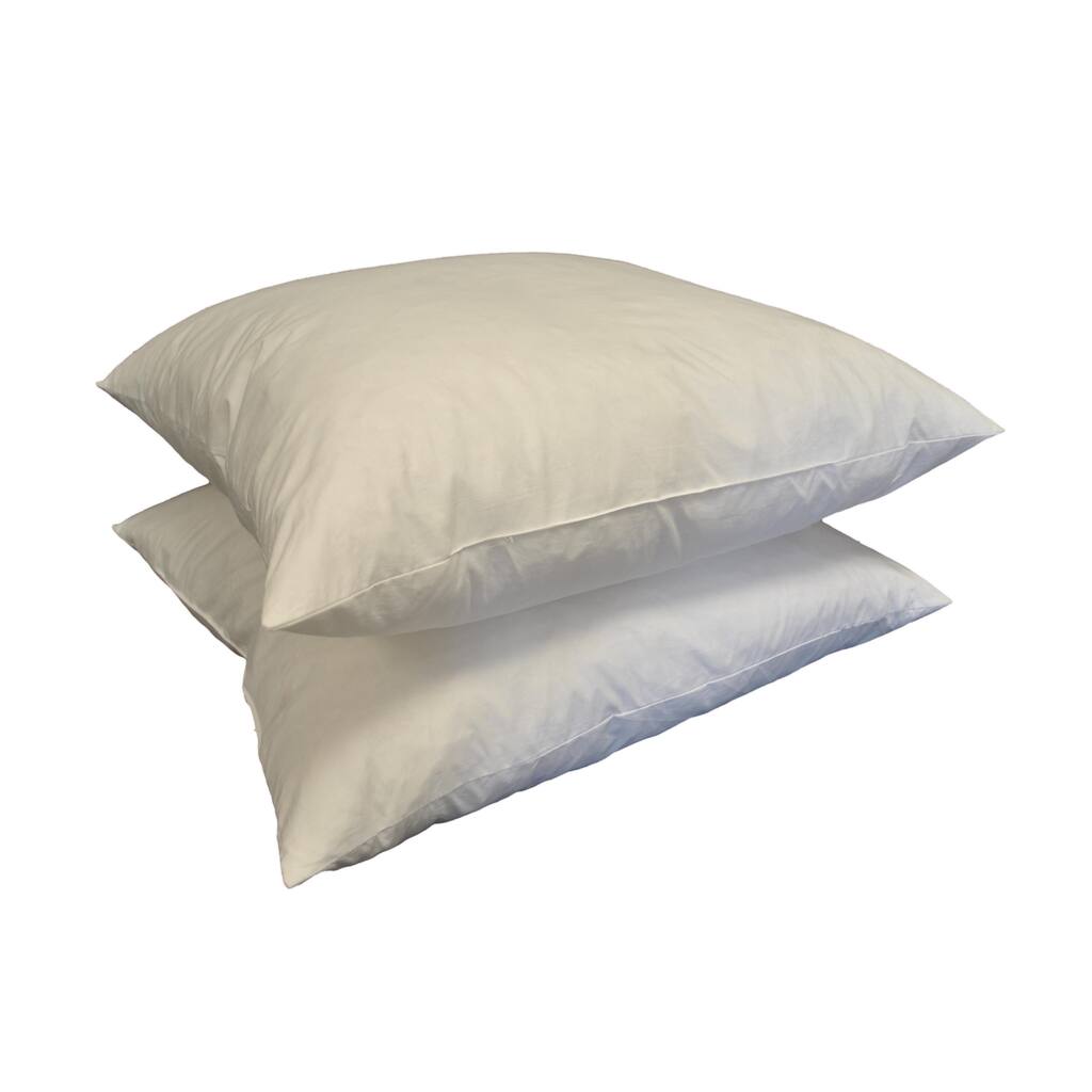 21-inch Square Feather Pillow Insert (Set of 2)