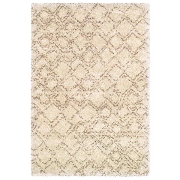 Bromley Pinnacle/ Ivory camel Power loomed Area Rug (7'10 x 11'2) COURISTAN INC 7x9   10x14 Rugs