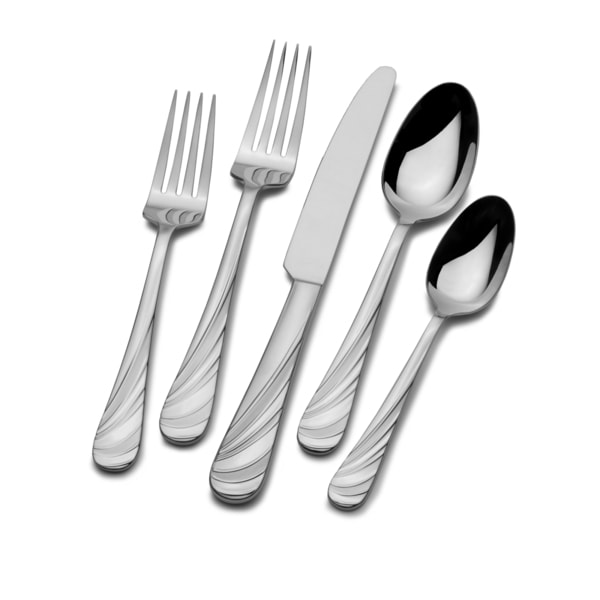 Mikasa Swirl Flatware Set (20 piece) Sasaki by Mikasa Flatware Sets