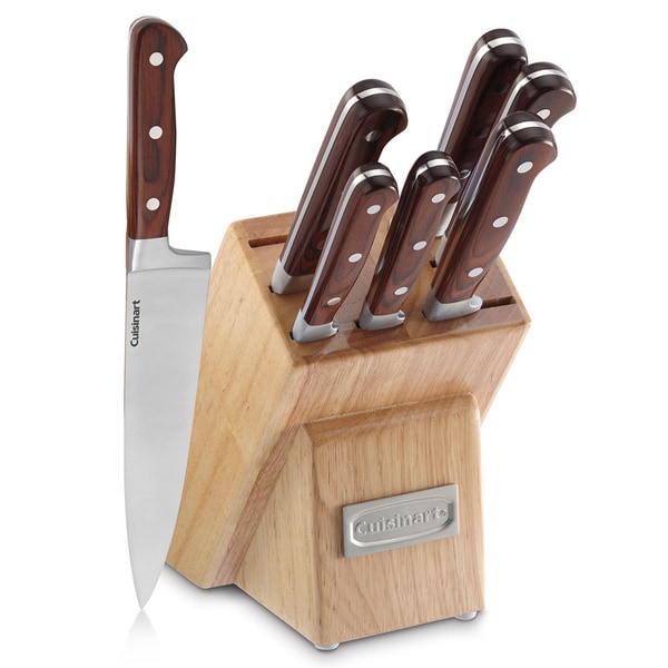 Shop Cuisinart Pakka Wood Block 8-piece Knife Set 