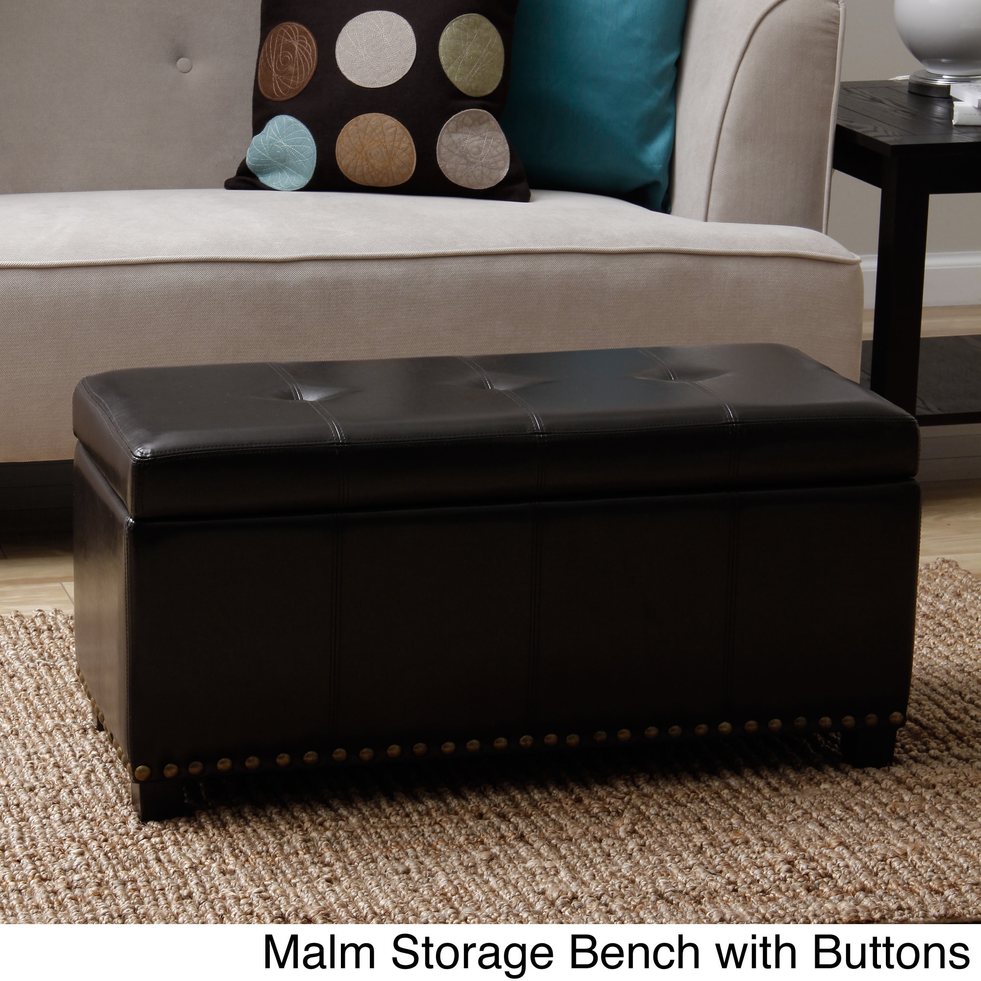 Warehouse Of Tiffany Malm Black Storage Bench