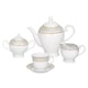 preview thumbnail 3 of 4, Lorren Home Trends 57-piece Porcelain Dinnerware Set with Gold Accent