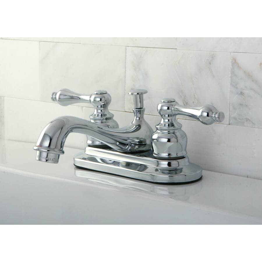 Chrome 4-inch Center Bathroom Faucet