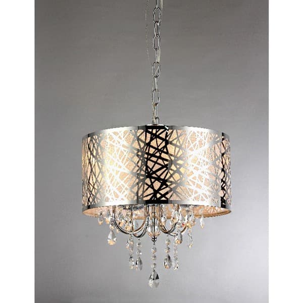 Abstract 4-light Crystal Chandelier