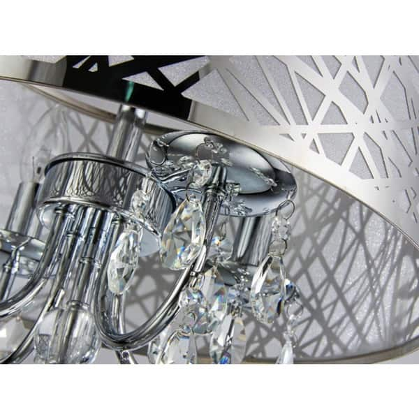 Abstract 4-light Crystal Chandelier