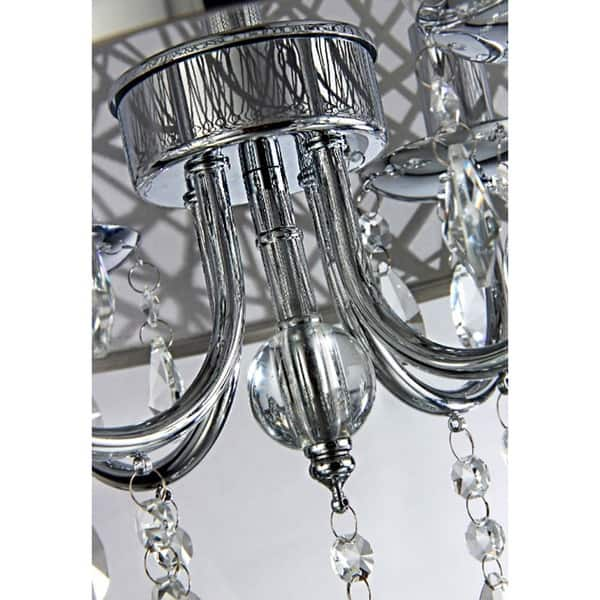 Abstract 4-light Crystal Chandelier