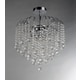 preview thumbnail 2 of 1, Mary 4-light Chrome Crystal Chandelier