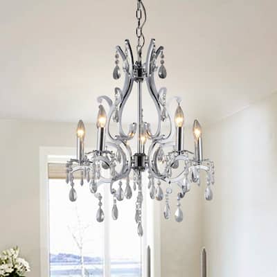 Form Crystal 5-light Chrome Chandelier