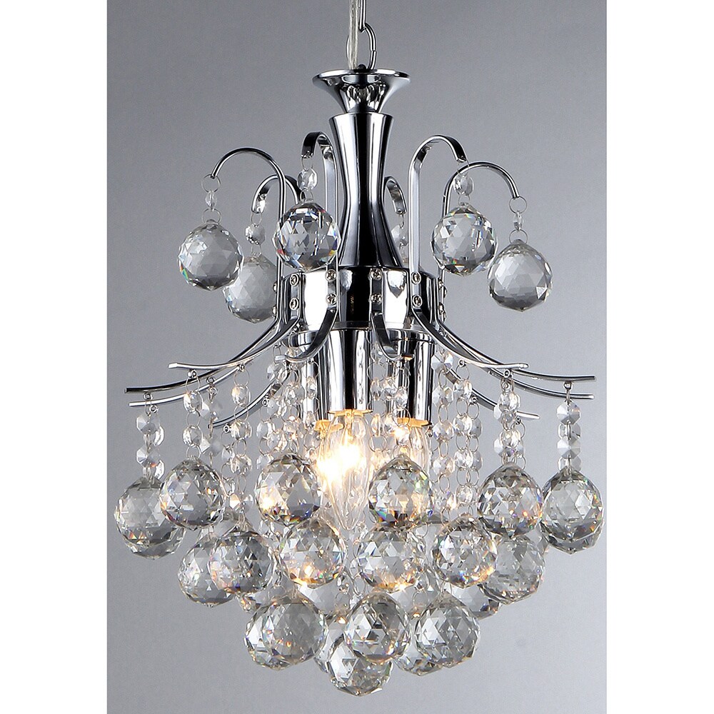 Cyan 3-light Crystal Chandelier (Cyan Crystal Chandelier) - Chandeliers For Bedrooms by Overstock.com