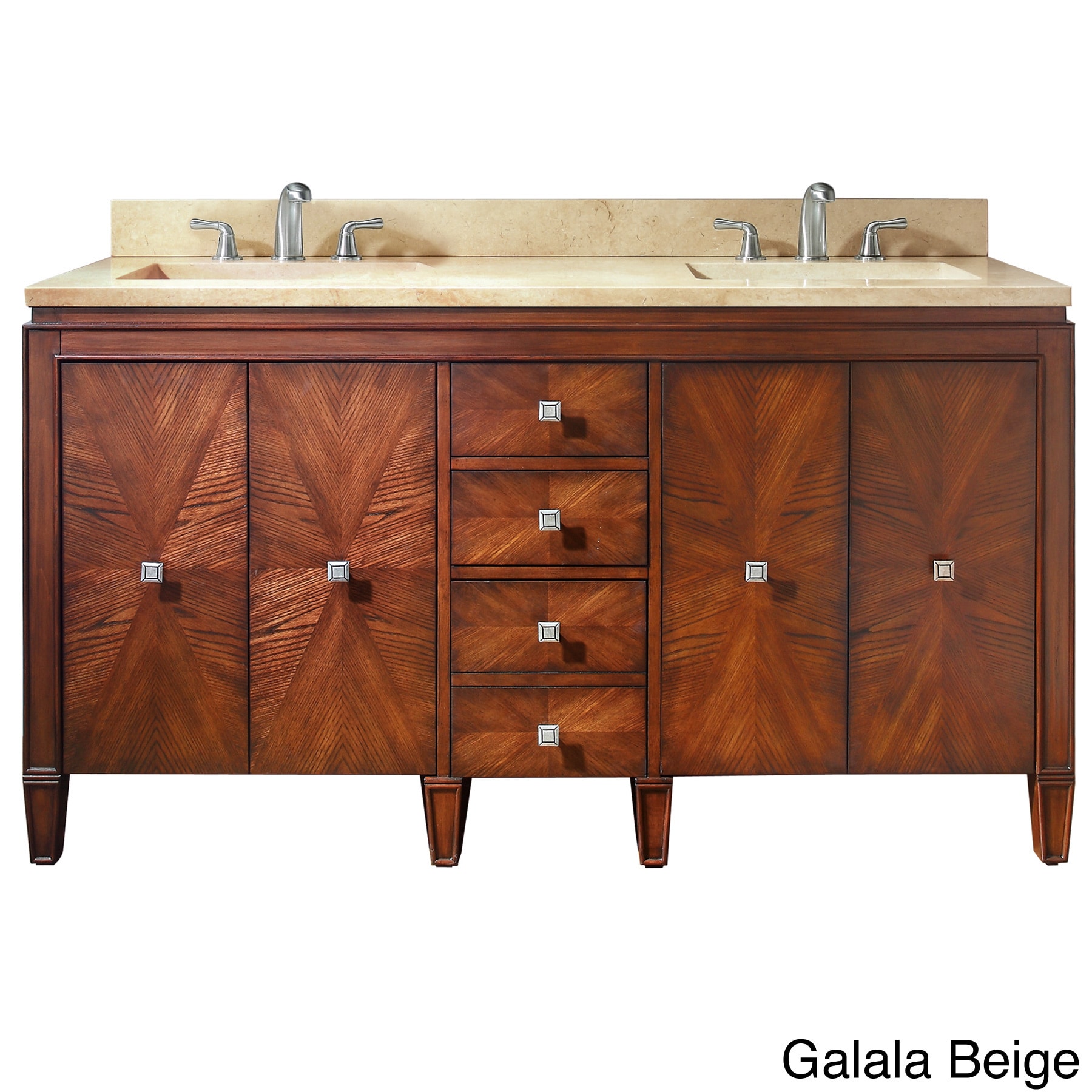 Avanity Avanity Brentwood 61 inch Single Vanity In New Walnut With Sink And Top Tan Size Double Vanities