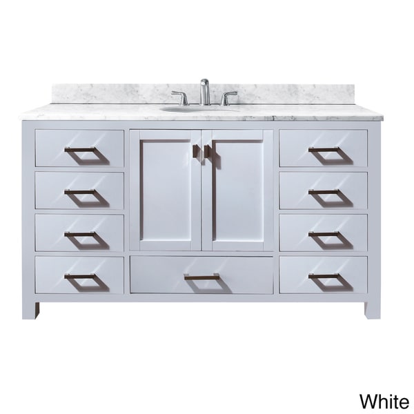 Avanity Modero 60 Inch Single Vanity In White Finish With Sink And Top   Avanity Modero 60 Inch Single Vanity In White Finish With Sink And Top Ec4197ae Bf17 4252 Bb00 68399200ce14 600 