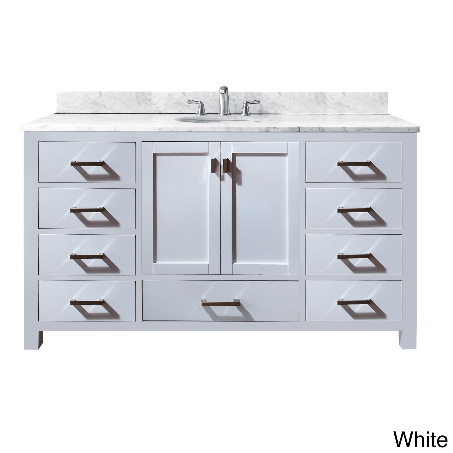 Avanity Modero 60 inch White Finish Single Vanity