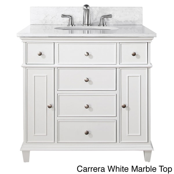 Avanity Windsor 36 inch Single White Vanity Bath Vanities